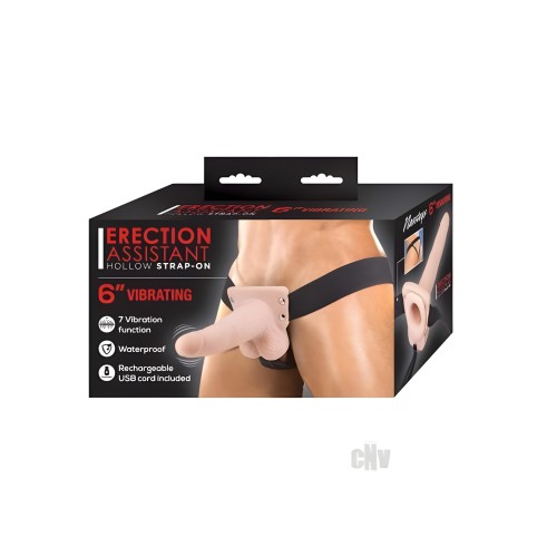 Asistente de Erección Strap-on Hueco - Dispositivo Vibrante