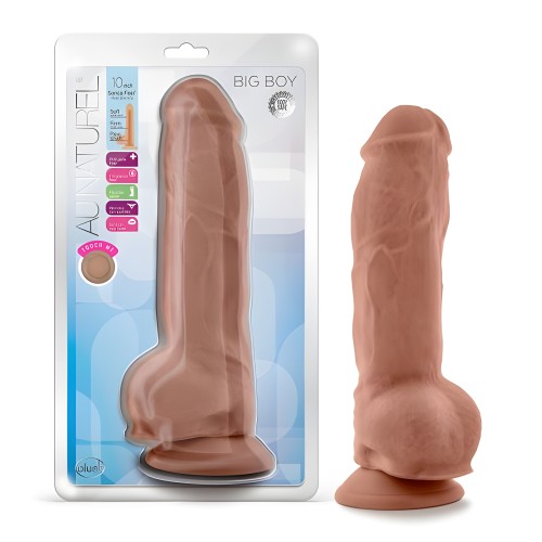 Au Naturel Big Boy Dildo 10 In. Mocha