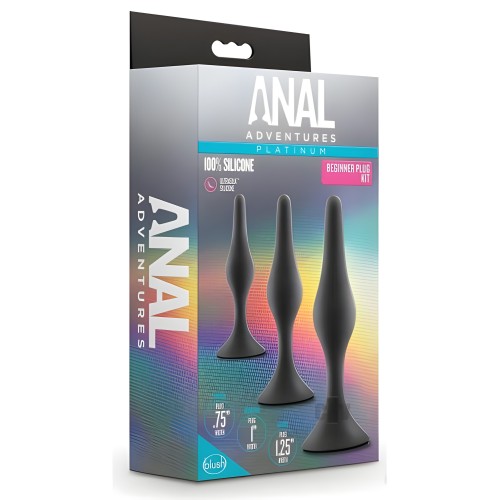 Anal Adventures Beginner Plug Kit for Comfortable Training