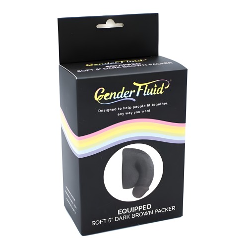 Packer Suave Gender Fluid Equipado 5 Pulgadas Marrón Oscuro