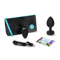 b-Vibe Vibrating Jewel Plug XXL Black