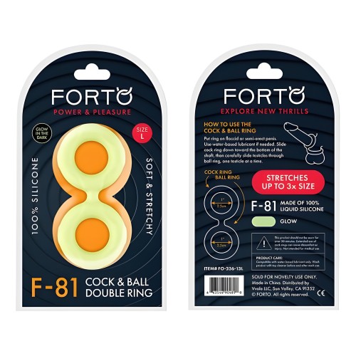 Forto F-81: Anillo Doble de Silicona Líquida 51 Mm Brilla en la Oscuridad