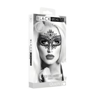 Ouch! Black & White Lace Eye Mask