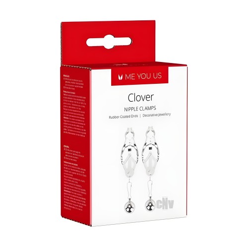 Me You Us Pinzas para Pezones Clover - Plata