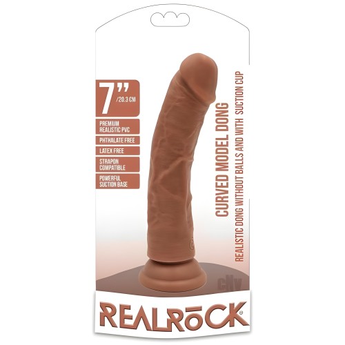 Realrock Curved Dildo - Tan