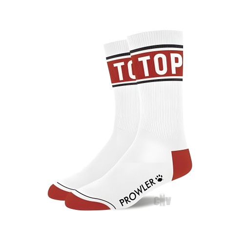 Prowler Top Socks Wht/Red