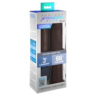 Fx Elite 9 Vibe Sleeve 3 Plug RC - Brown