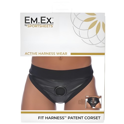 Em Ex Fit Harness Corset - Small Black