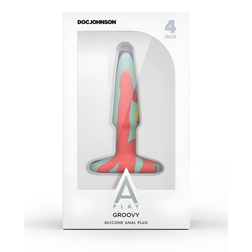 A-play Groovy Silicone Anal Plug 4 Teal