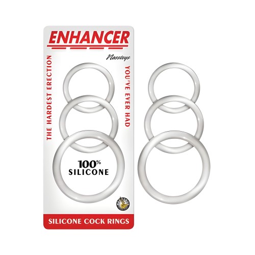 Enhancer Silicone Cockrings Clear