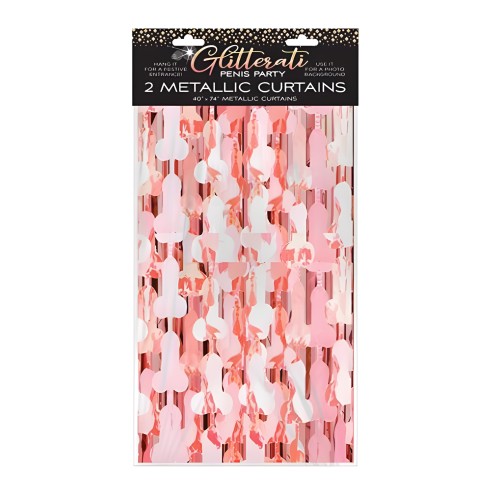 Cortina de Foil Glitterati de Pene Set de 2