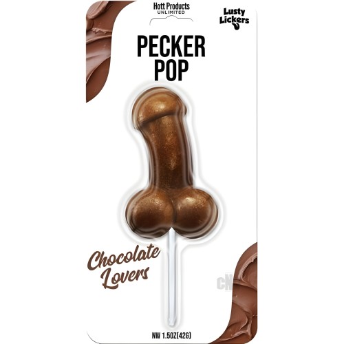 Chupete Penis Pop Sabor Chocolate