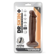 Dildo Posable Dr Skin Plus 6 Chocolate