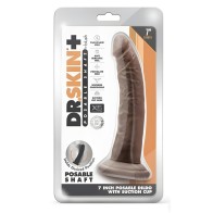 Dildo Posable Dr Skin Plus 7 Chocolate