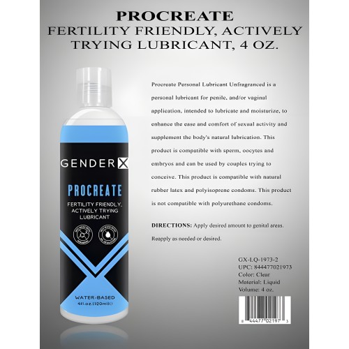 Lubricante Personal Gx Procreate