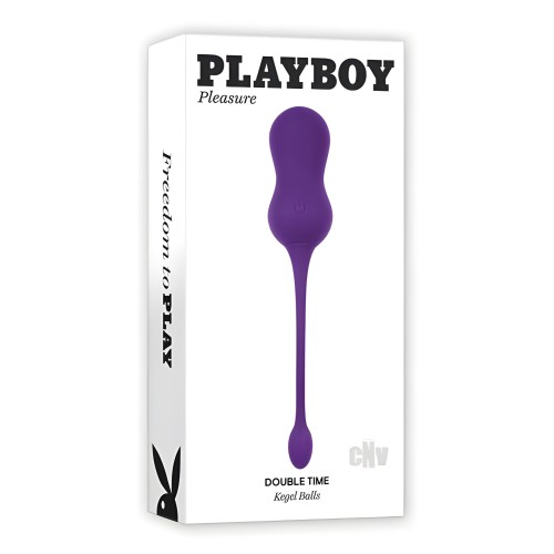 Pb Double Time Purple Vibrating Kegel Balls