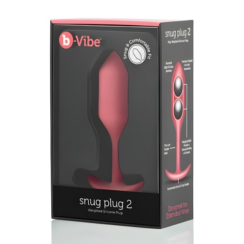 B Vibe Snug Plug 2 - Vibrating Anal Plug