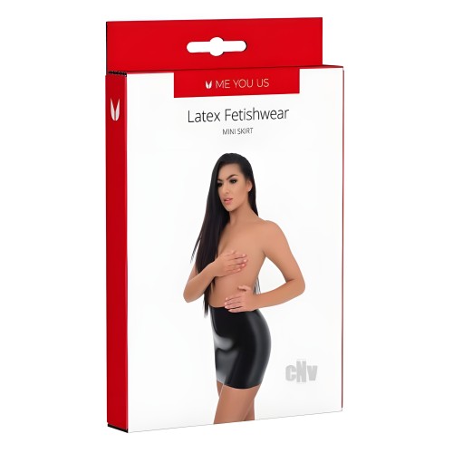 Myu Latex Mini Skirt