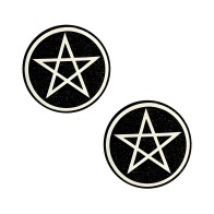 Neva Nude Pasty Wicca Brillo Negro