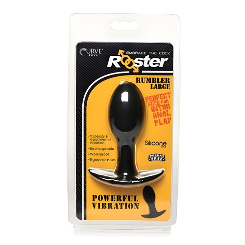 Curve Toys Rooster Rumbler Plug Anal Vibrante Grande - Negro