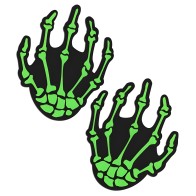 Pastease Neon Green Skeleton Hands - Fun Accessory