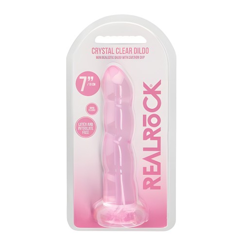 Shots Realrock Crystal Clear Dildo - Pink