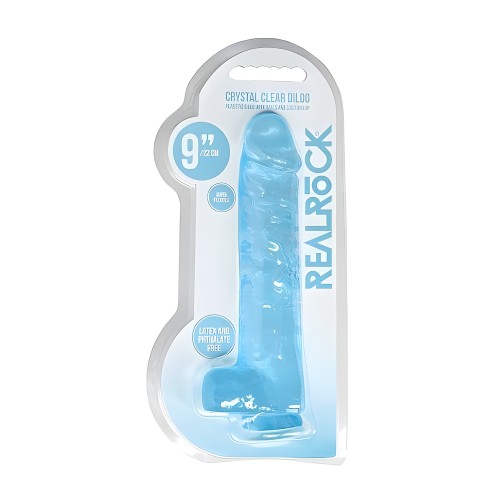 Dildo Realista Realrock 9in con Bolas Azul