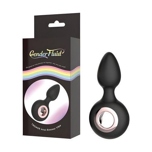 Gender Fluid Tremor Ring Anal Vibe - Black