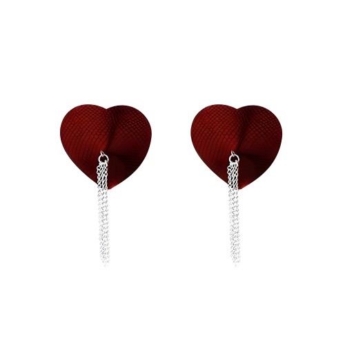 Collar y Pasties Dominatrix Nipplicious - Rojo