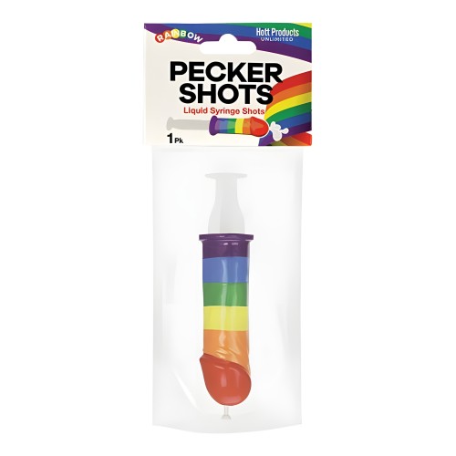 Pecker Shot Syringe - Rainbow
