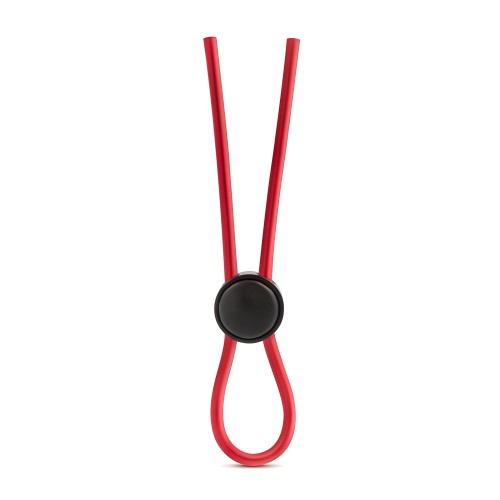 Stay Hard Silicone Loop Cock Ring - Red
