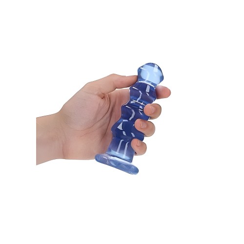 Realrock Curvy Dildo Or Butt Plug 5.5in Blue