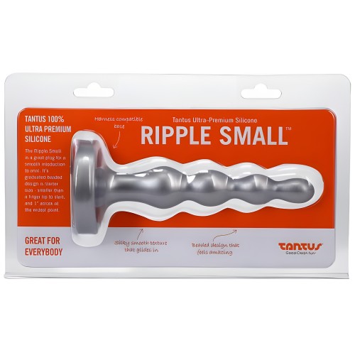 Tantus Ripple Pequeño Perlas Anales - Plateado