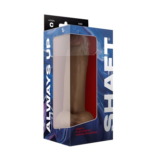 Shaft Model C 9.5 In. Dual Density Silicone Dildo