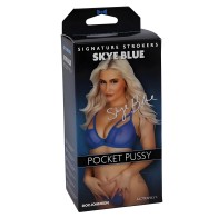 Signature Strokers - Skye Blue Ultraskyn Pocket Pussy