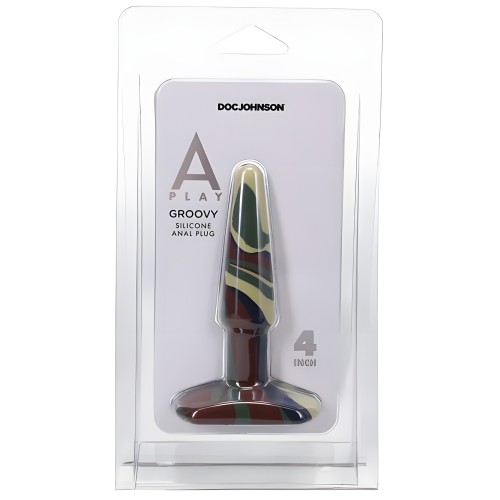 A-play Groovy 4 In. Silicone Anal Plug - Safe and Fun