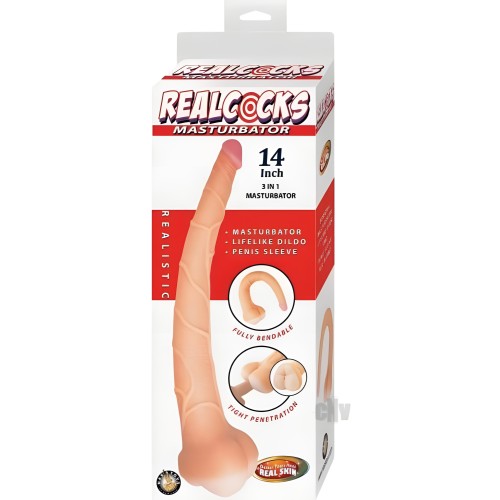 Masturbador Realcocks 14 Blanco