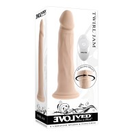 Evolved Twirl Jam Rechargeable Remote-controlled Vibrating Dildo