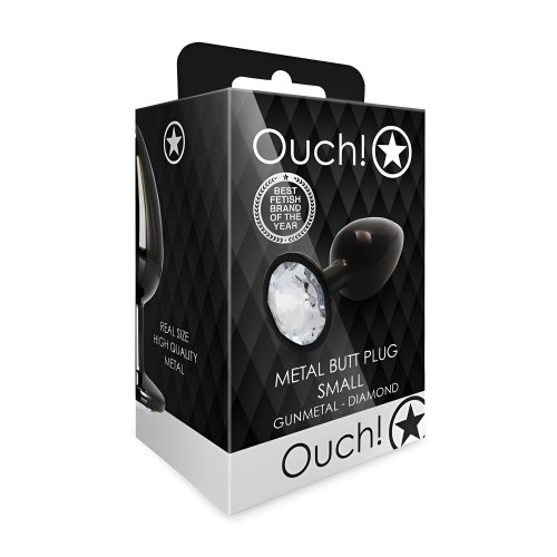 Shots Ouch! Round Gem Butt Plug - Small