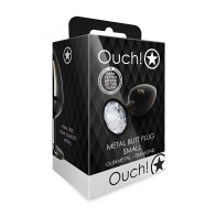 Shots Ouch! Round Gem Butt Plug - Small