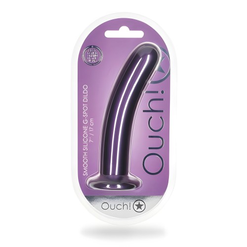Shots Ouch! Smooth Silicone 7 In. G-spot Dildo
