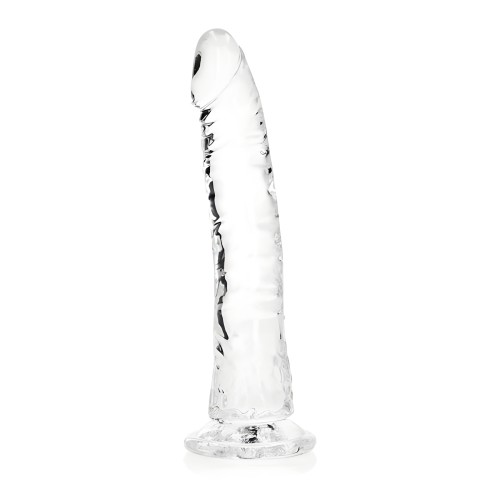 Dildo Slim Crystal Clear 8 Pulgadas Transparente