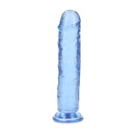 Dildo Realrock Crystal Clear 7 Pulgadas - Azul