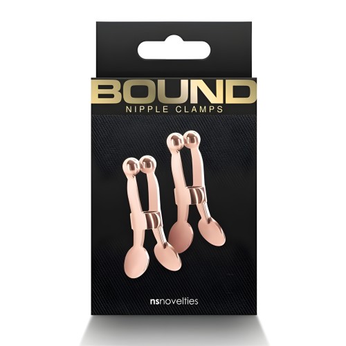 Bound Nipple Clamps C1 - Rose Gold
