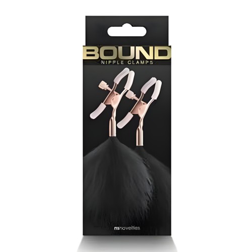 Bound Nipple Clamps - Black
