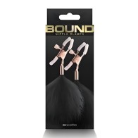 Bound Nipple Clamps - Black