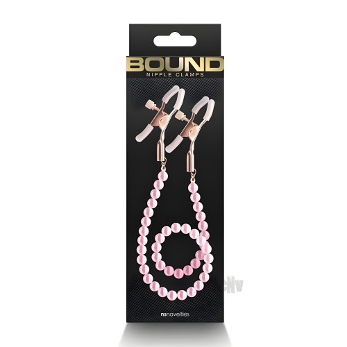 Bound Nipple Clamps Dc1 Pink