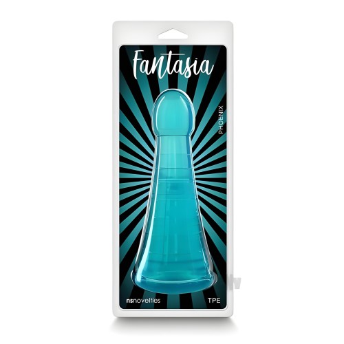 Fantasia Phoenix Jelly Dildo - Teal