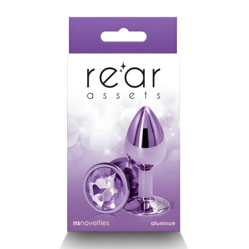 Plug Anal Metal Pequeño Morado Rear Assets