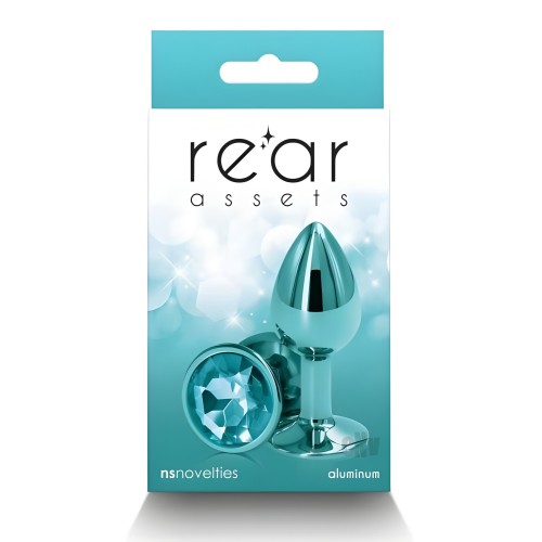 Rear Assets Metal Anal Plug - Small Teal